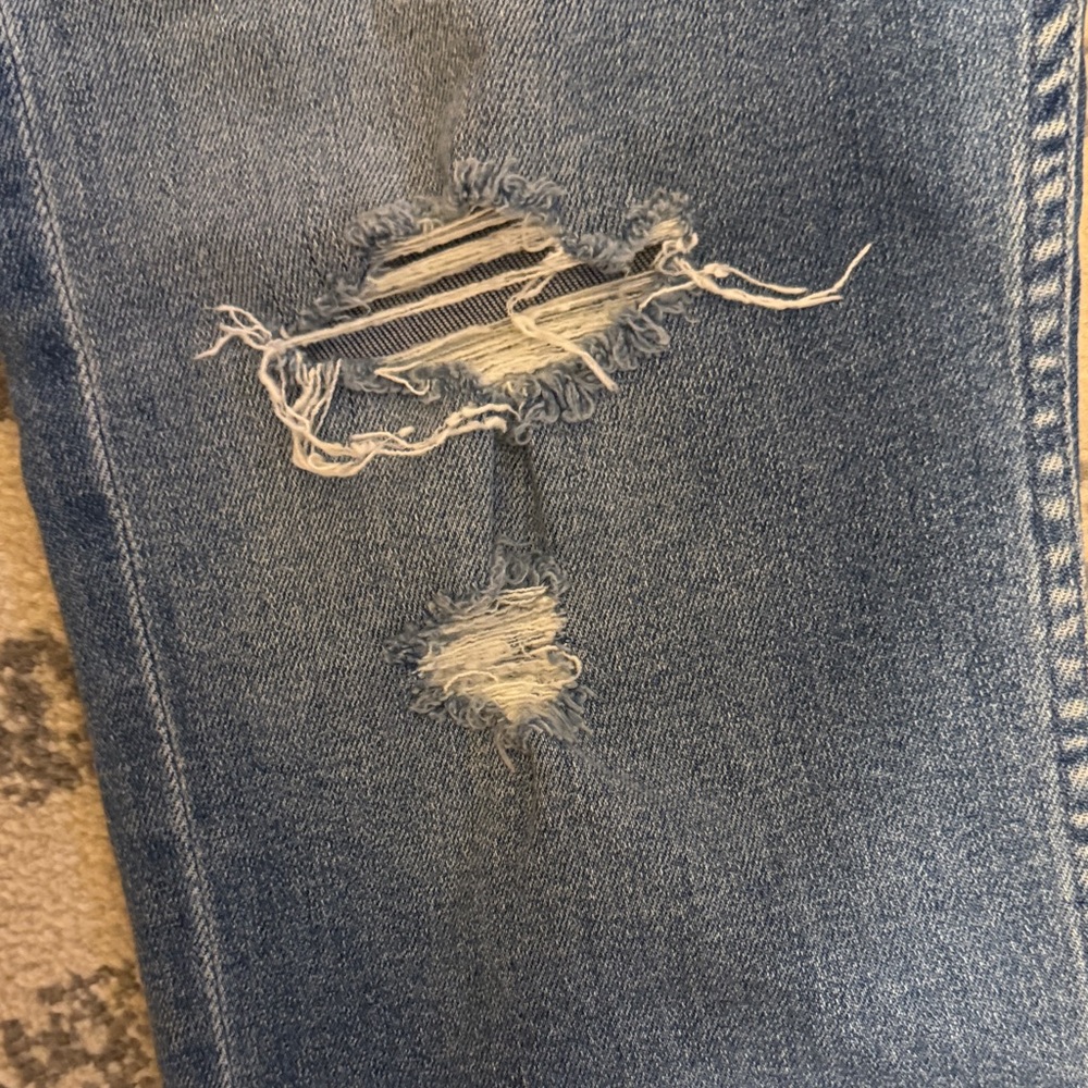 Mother Distressed Blue Jeans - Picture 4 of 5